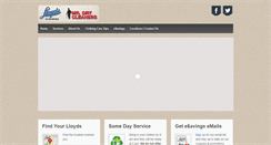 Desktop Screenshot of lloydscleaners.com