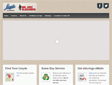 Tablet Screenshot of lloydscleaners.com
